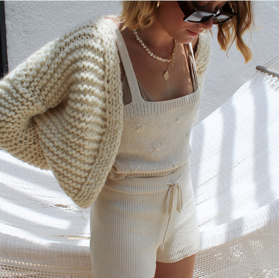 Women's capsule wardrobe essentials cardigan angle