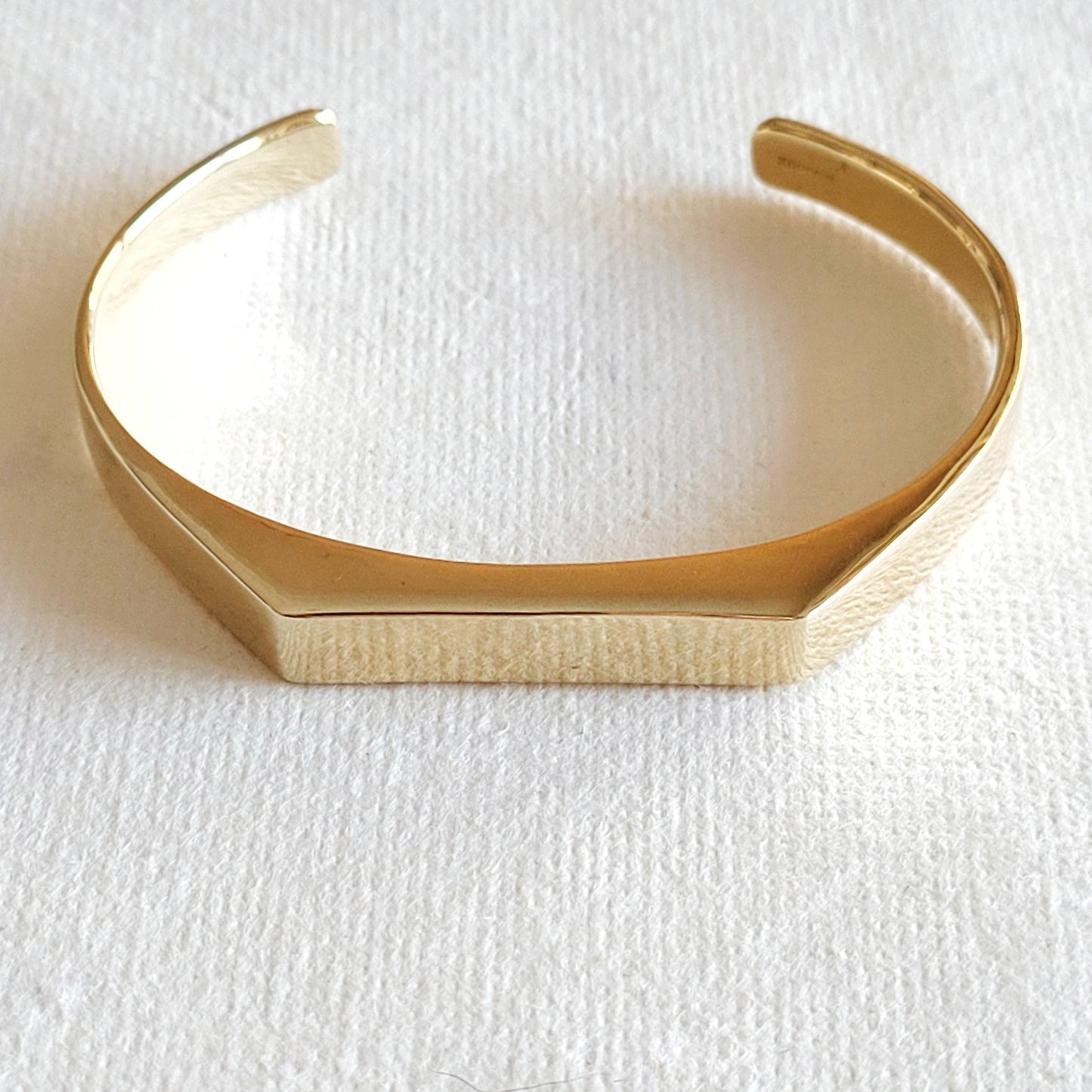Brass ID bar I Dont Cuff bracelet bangle