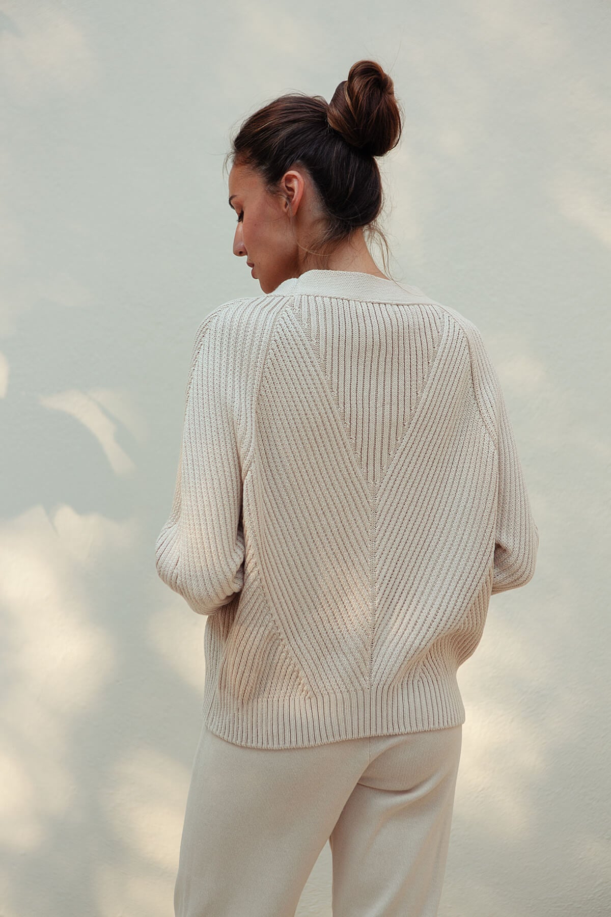 Rich Textured Geometric Cardigan