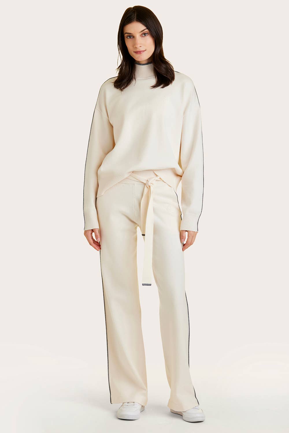 Framed Knit Mock Neck