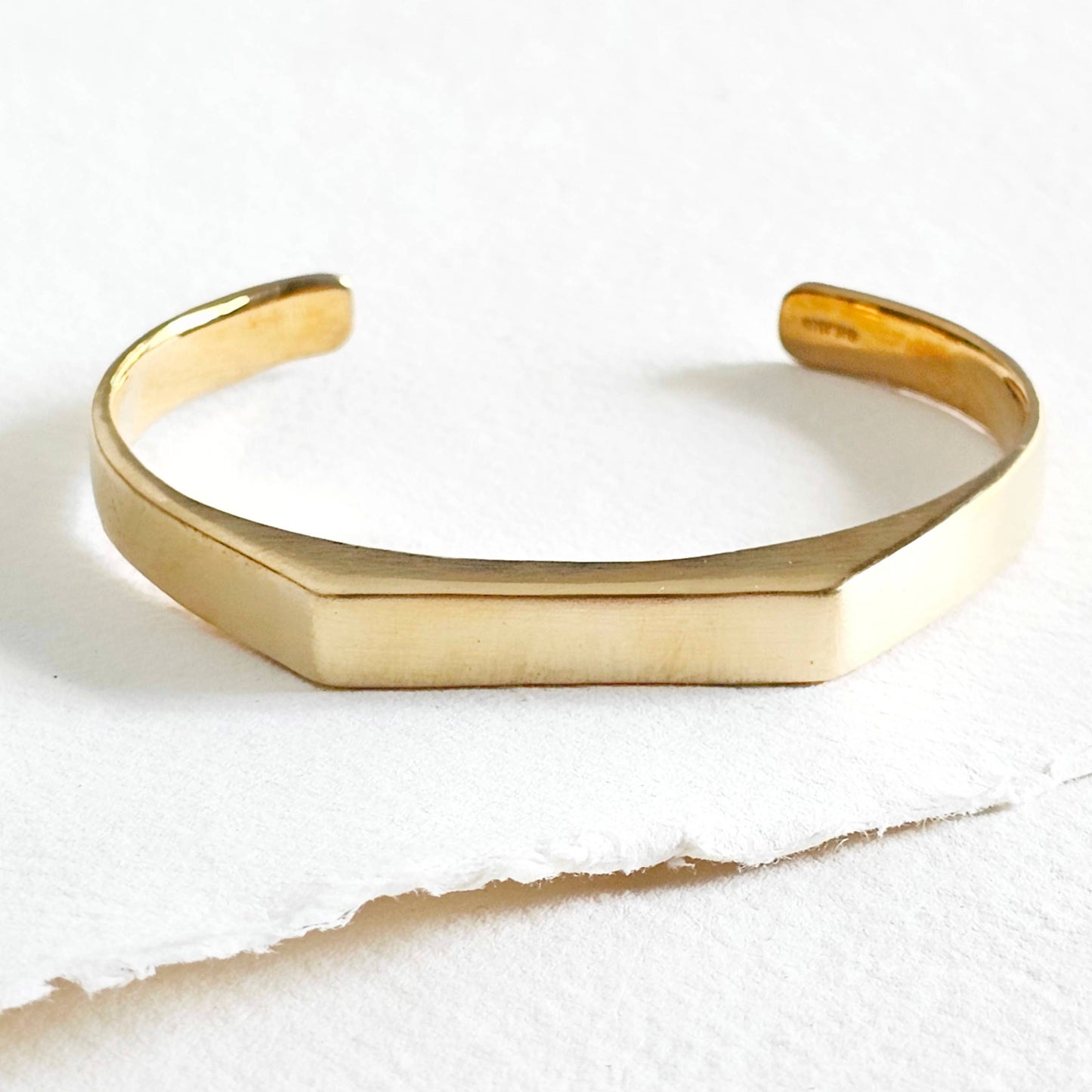 Brass ID bar I Dont Cuff bracelet bangle