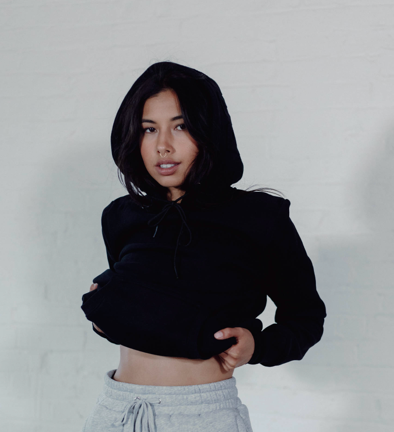 Embossed Hoodie - Black