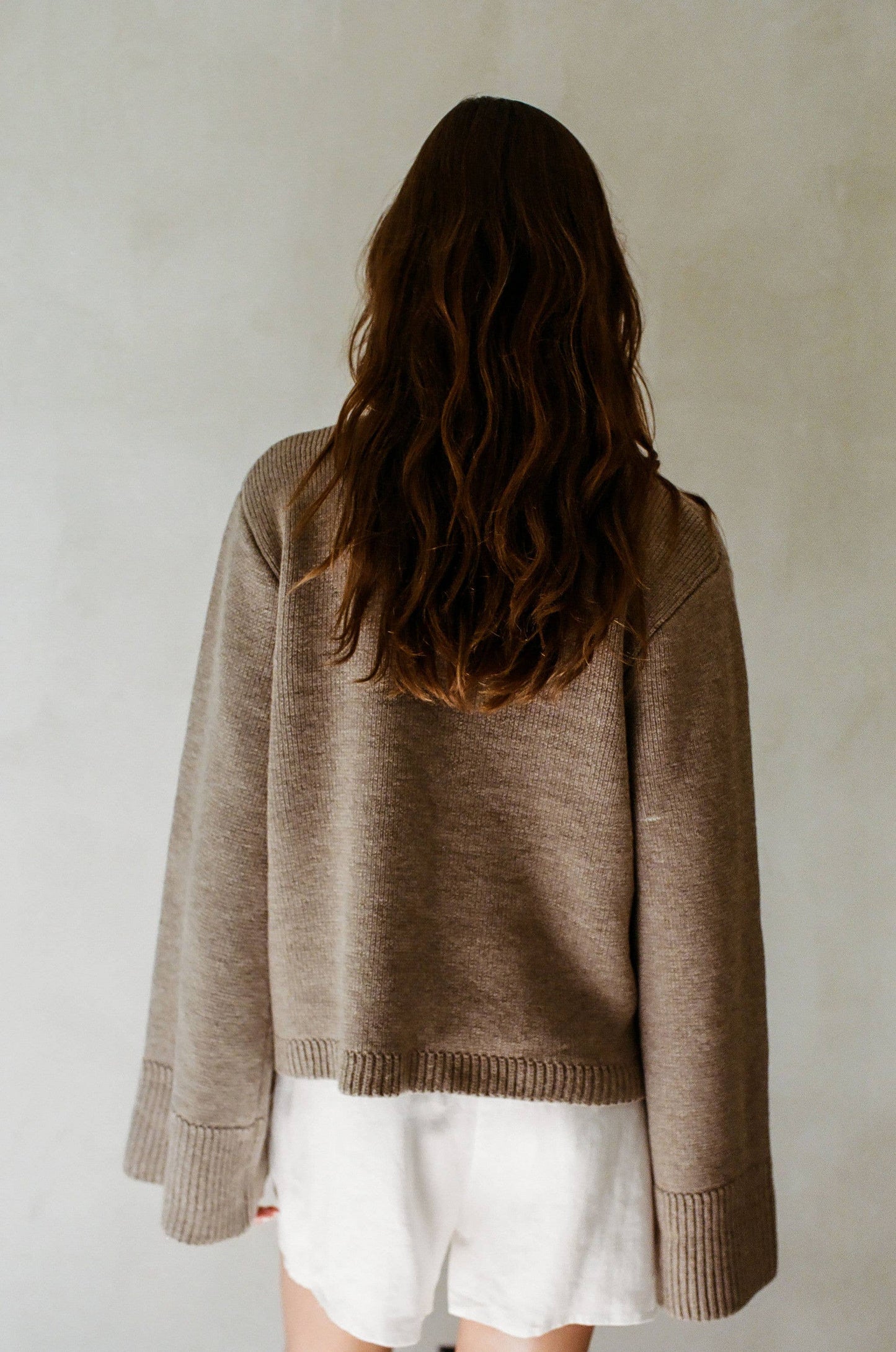 Essential Knit Wool Cashmere Button Down Cardigan Top