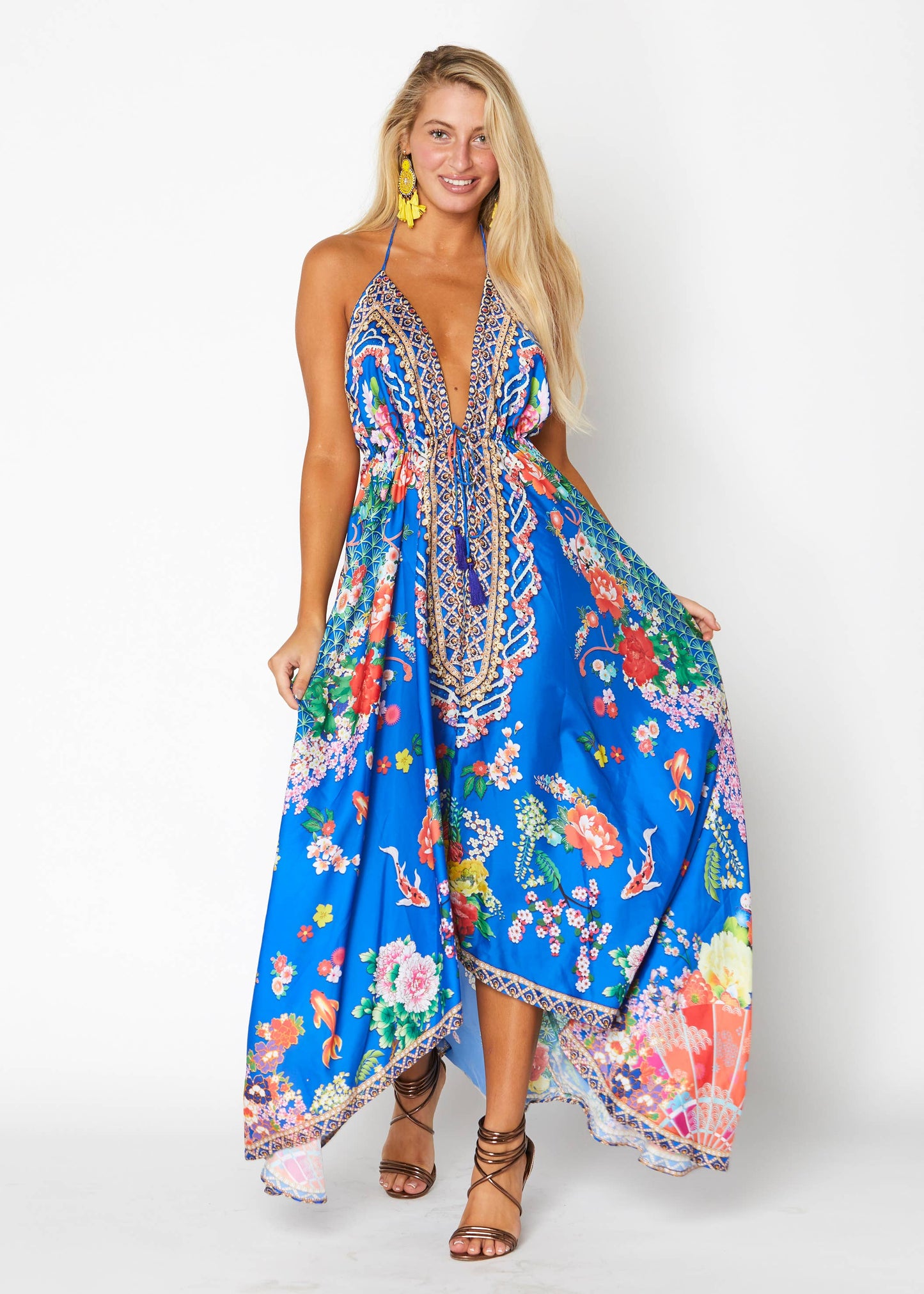 Hawaii Resort Halter Dress