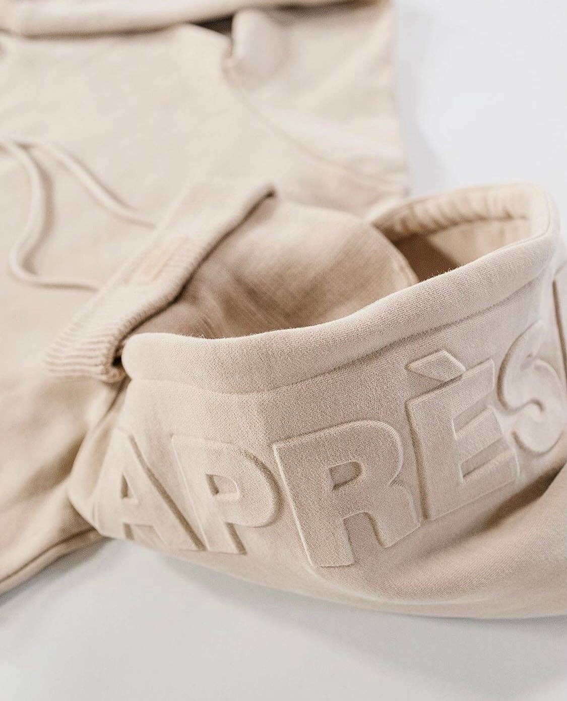 Embossed Hoodie - Champagne