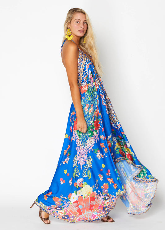 Hawaii Resort Halter Dress