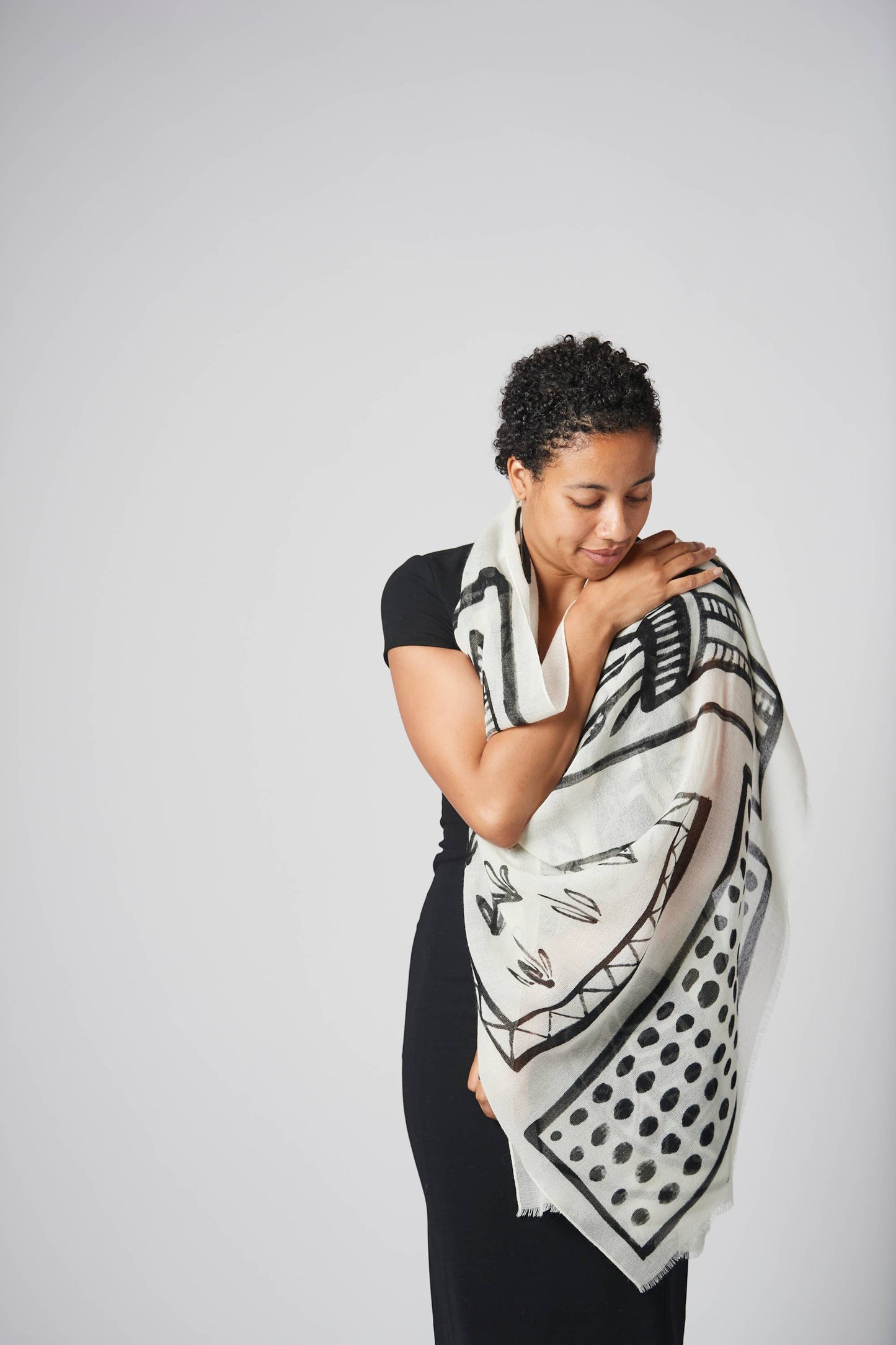 In the Garden Travel Scarf and Shawl