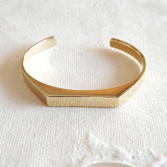 Brass ID bar I Dont Cuff bracelet bangle