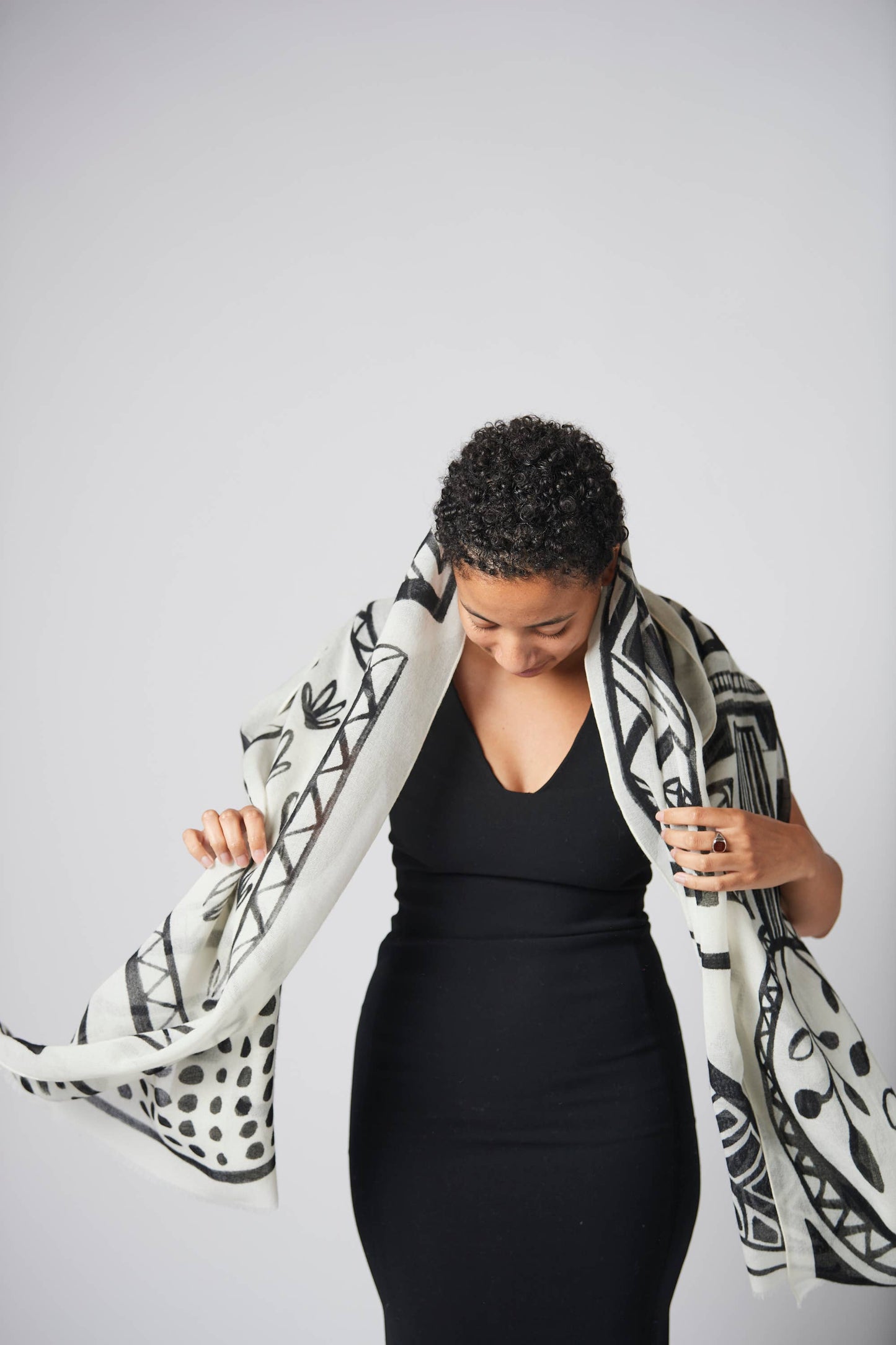 In the Garden Travel Scarf and Shawl