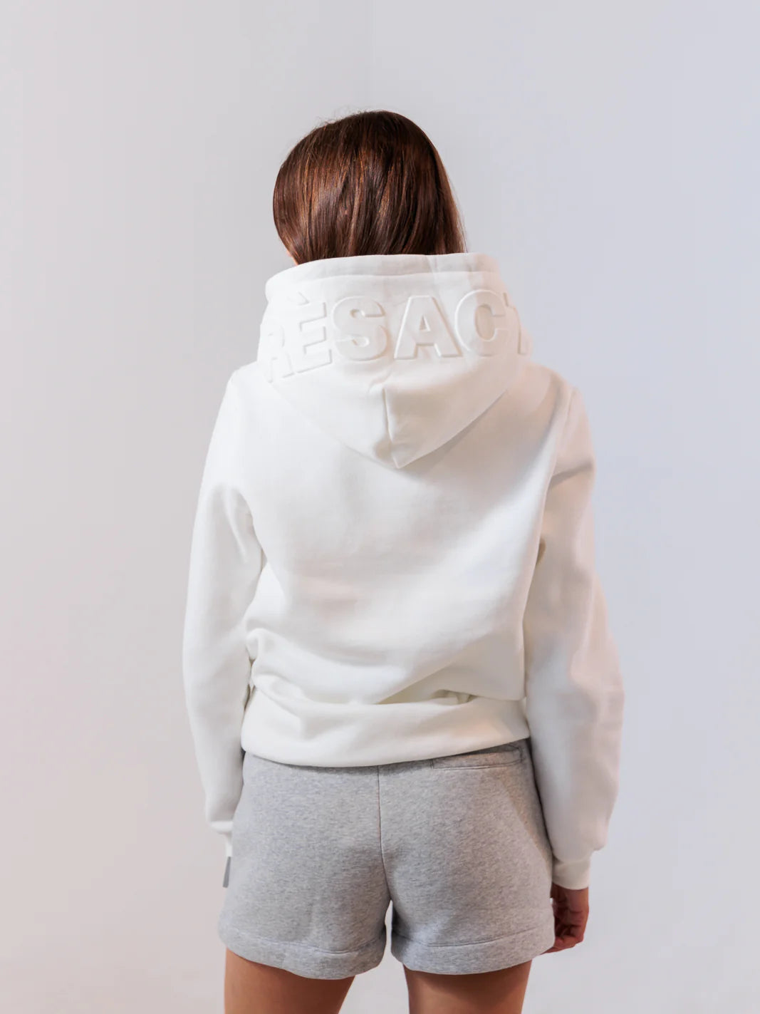 Embossed Hoodie - White