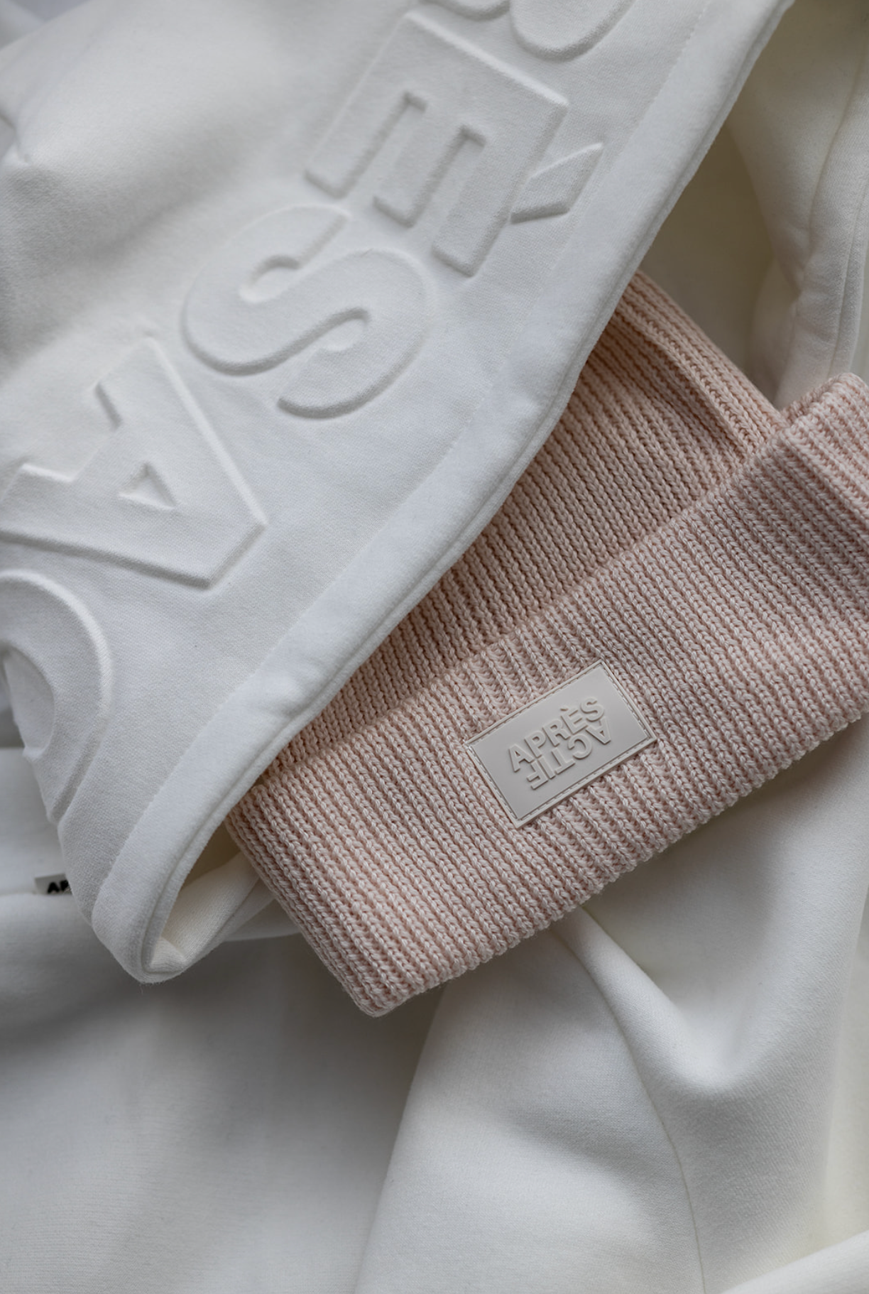 Embossed Hoodie - White