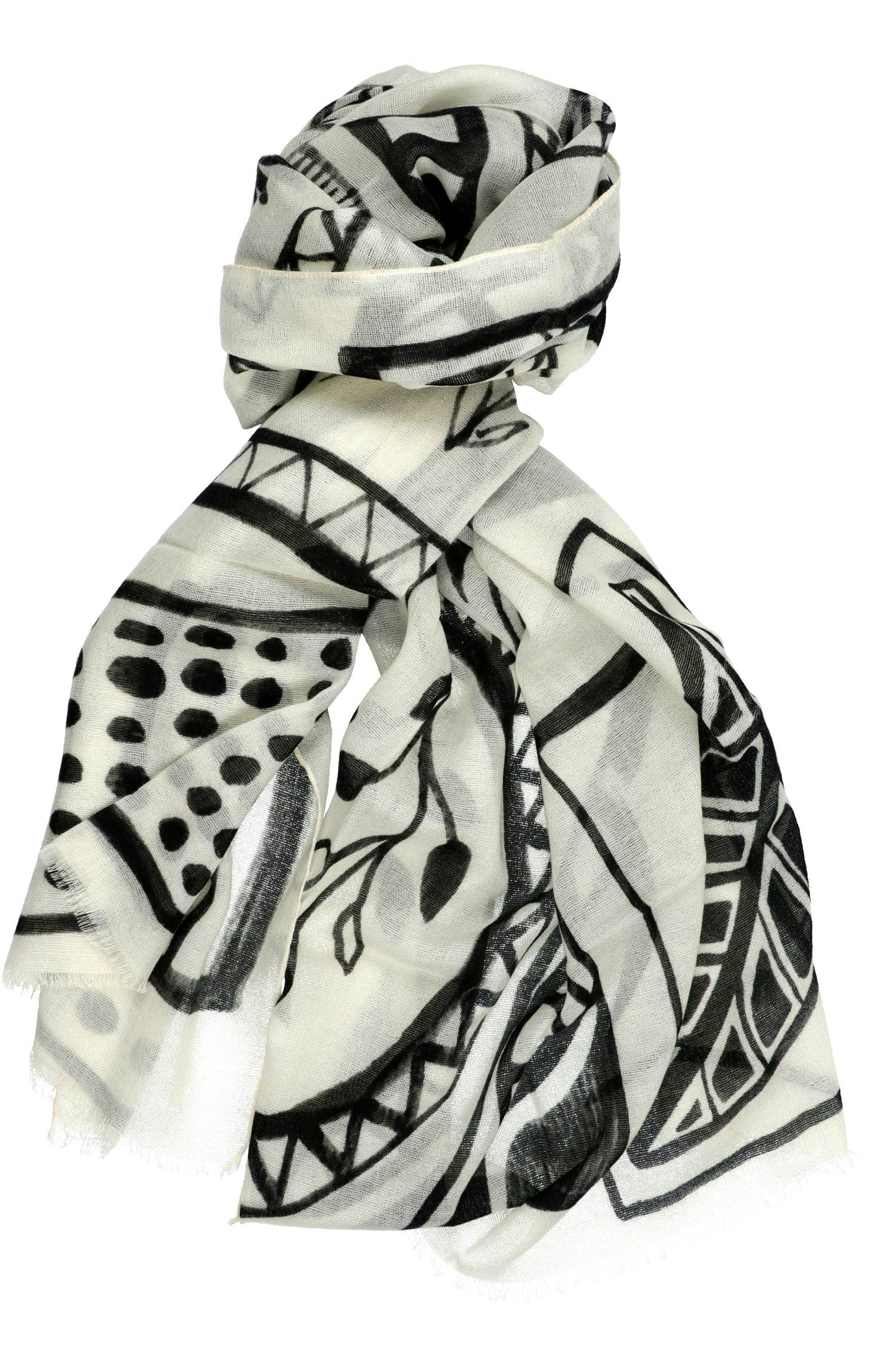 In the Garden Travel Scarf and Shawl