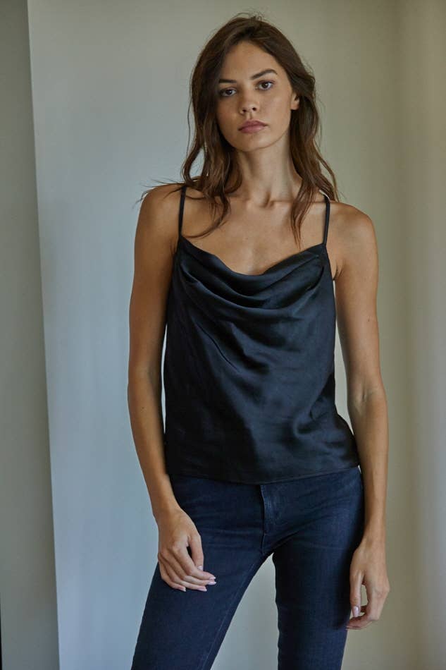 Cross Satin Top