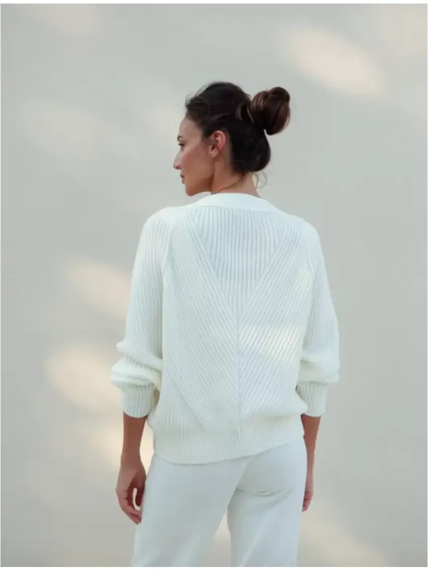 Rich Textured Geometric Cardigan